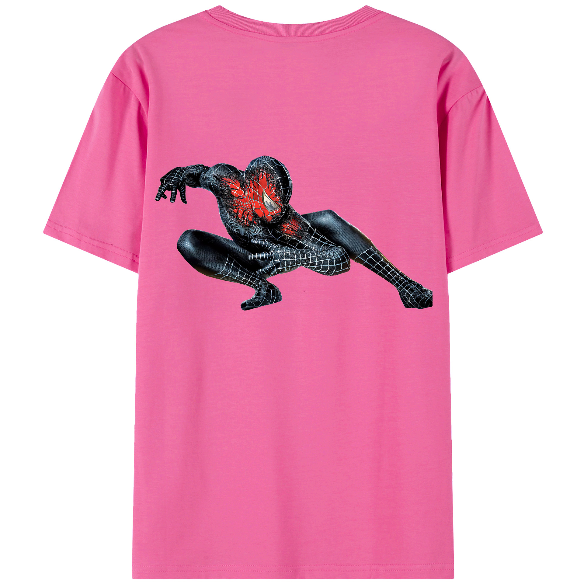 （画像用） Spider Man スパイダーマン レディース半袖Tシャツ(バックプリント)